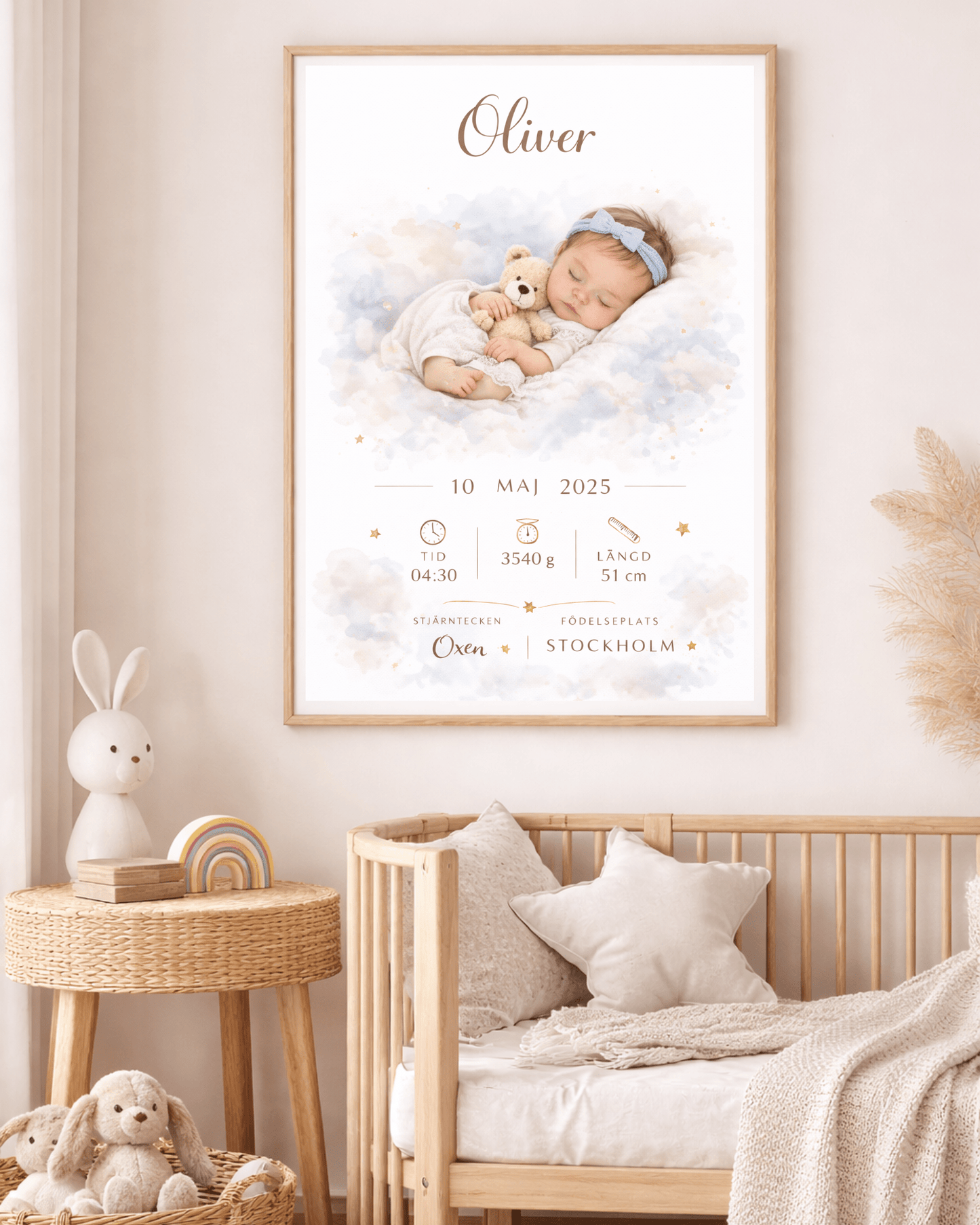 Personliga TavlorFödelsetavla - Personlig Poster för Ditt Barn