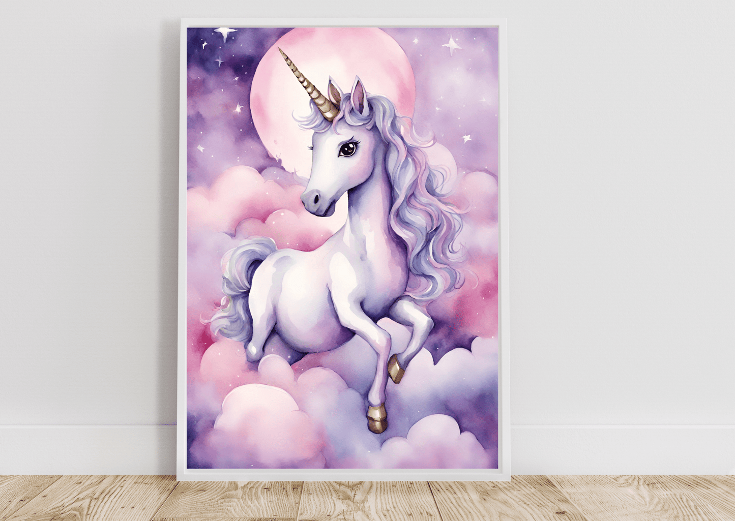 Personliga barntavlor - Posters till barnrummet - Magic Enhörning -