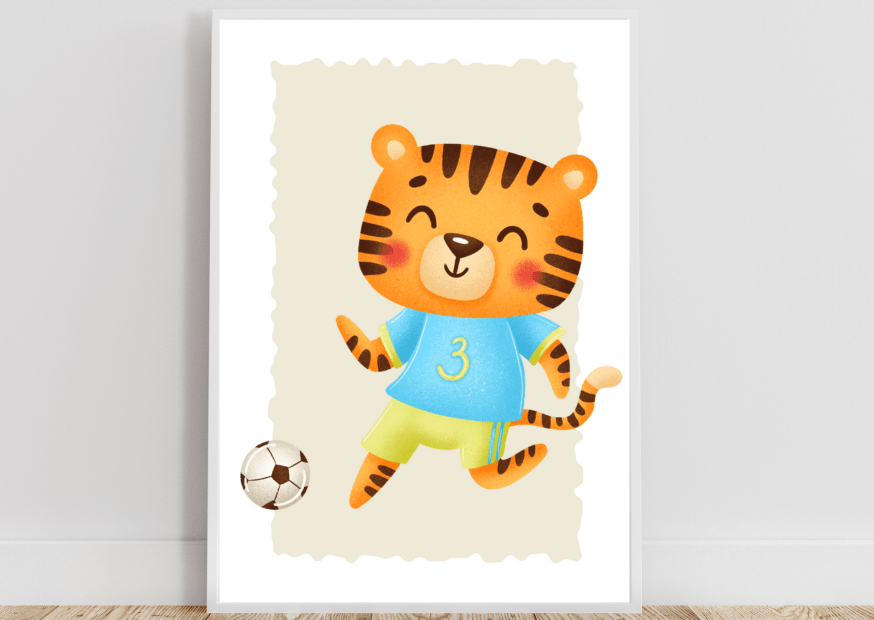 Personliga barntavlor - Posters till barnrummet - Football