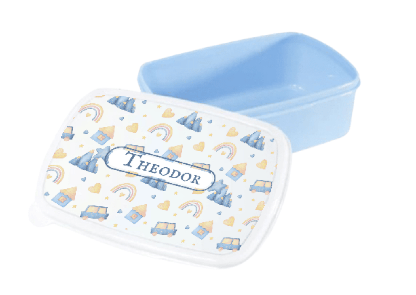 Personlig lunchlåda för barn - matlåda - lunchbox - Bilar