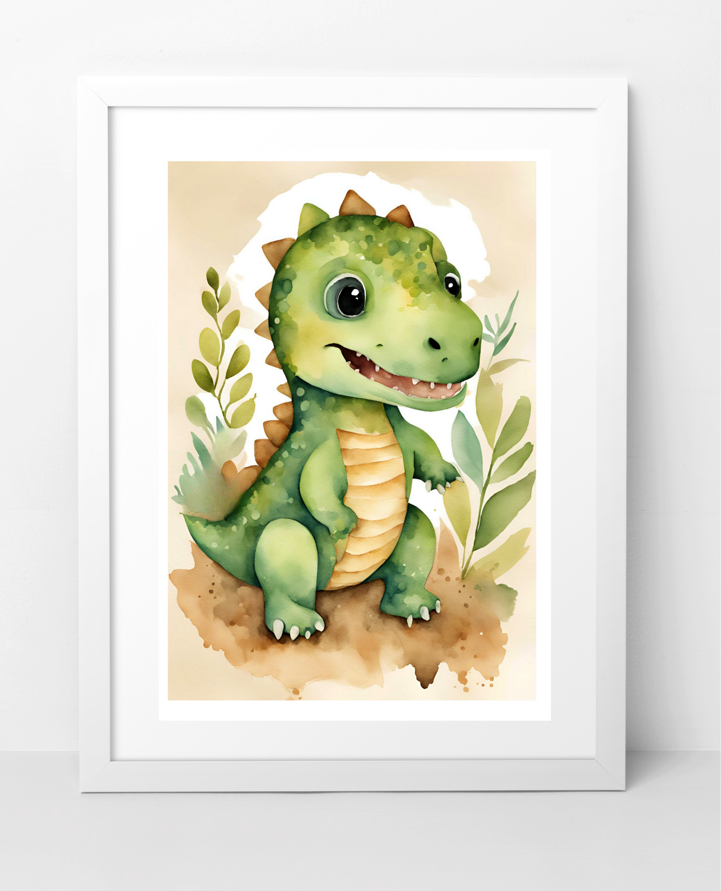 Personliga dinosaurieaffischer för barn ? 3-pack väggkonst i pastell för barnrum - DalaStil