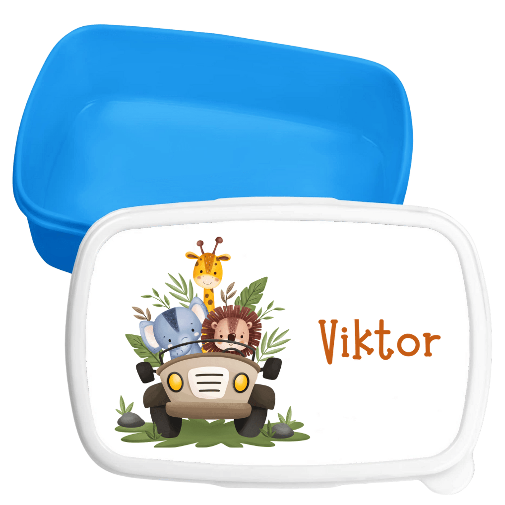 Personlig lunchlåda för barn - matlåda - lunchbox - Safari