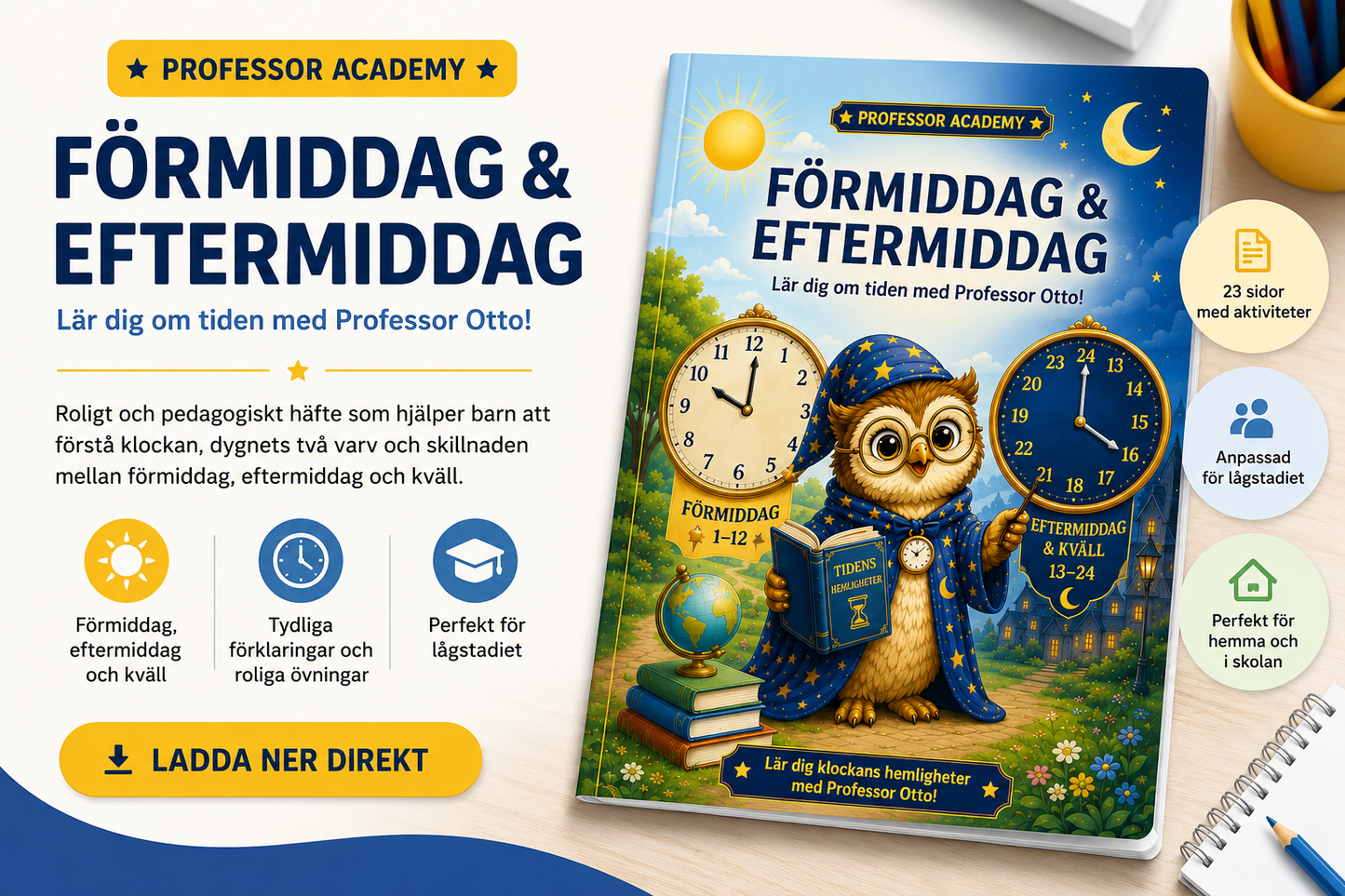 Aktivitetsbok – Förmiddag & Eftermiddag med Professor Otto
