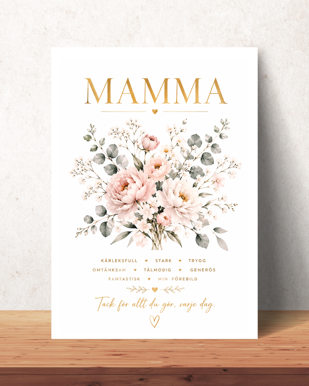 Personalisiertes Muttertagsposter – Die beste Mama der Welt