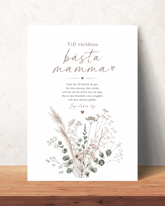 Personalized Mother's Day poster - Flower magic