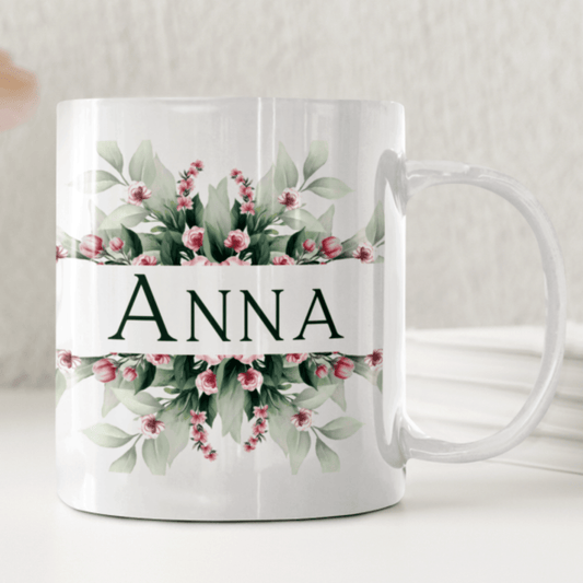 Blommor - Personlig mugg