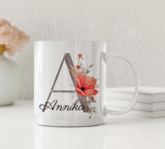 Vallmo Monogram - Personlig mugg