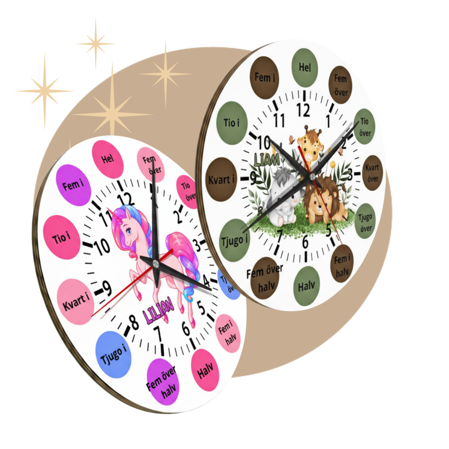 Lär dig klockan – Pedagogiska klockor - DalaStil