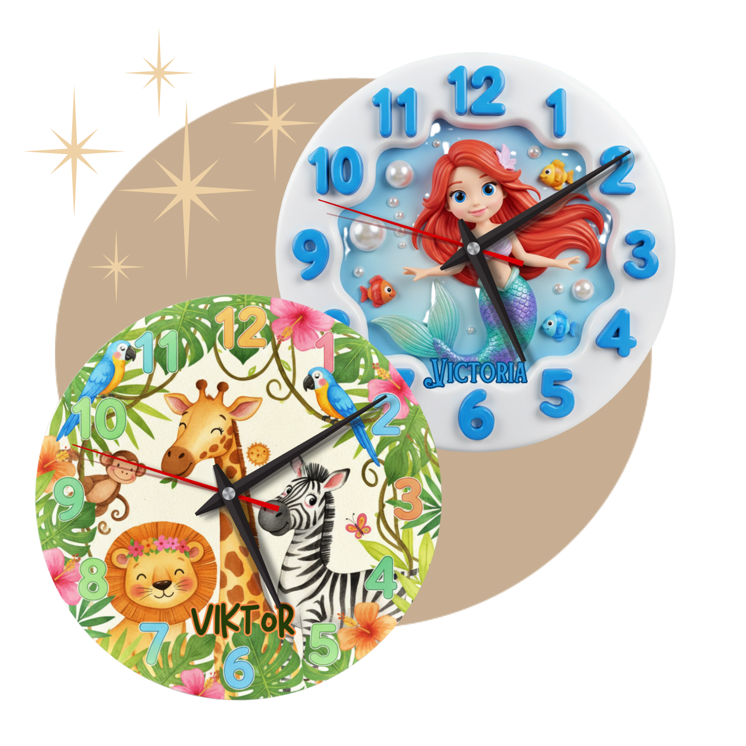 Väggklockor för barnrum - DalaStil