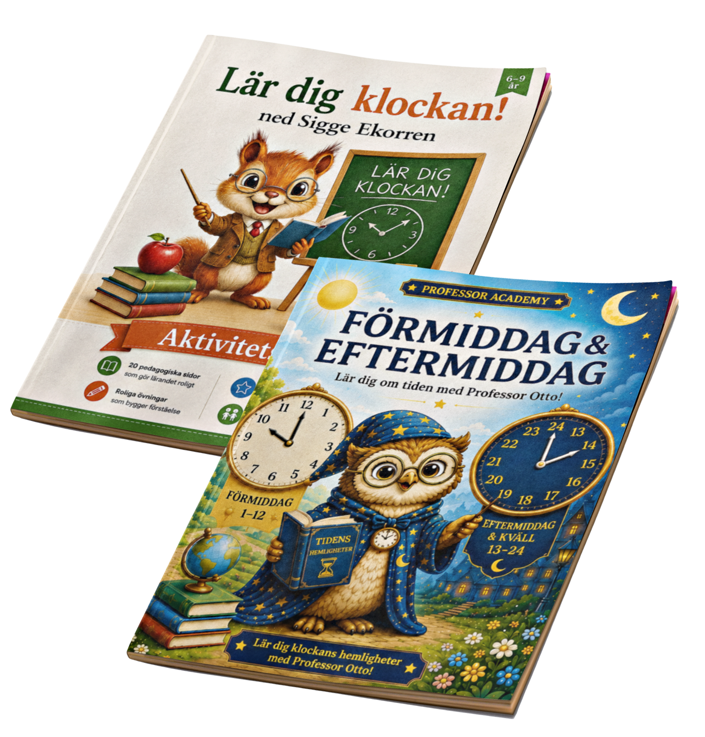 Lär dig klockan! med Professor Sigge och Professor Otto