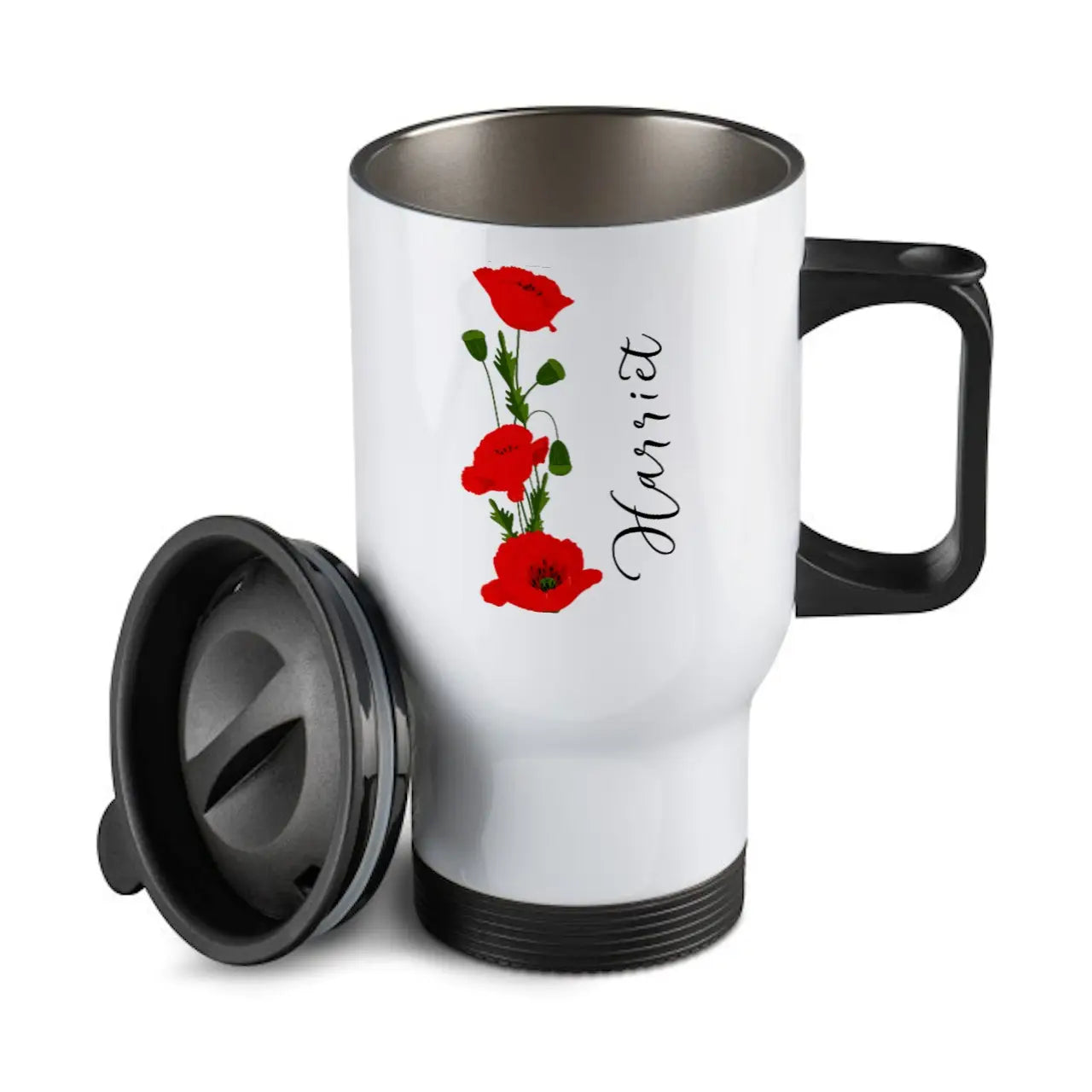 Vallmo blomma - Personlig resemugg - Termos