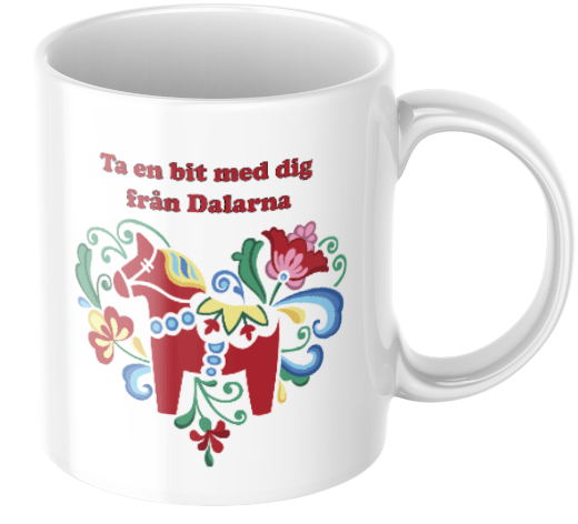 Personlig mugg - Dalahäst