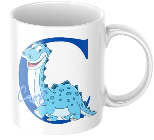 Dinosaurie - Personlig mugg för barn - Barnmugg