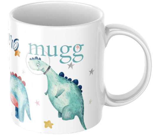 Dinovärld - Personlig mugg, Mugg för barn