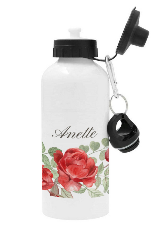 Personlig vattenflaska med namn - Rosenträdgård - DalaStil