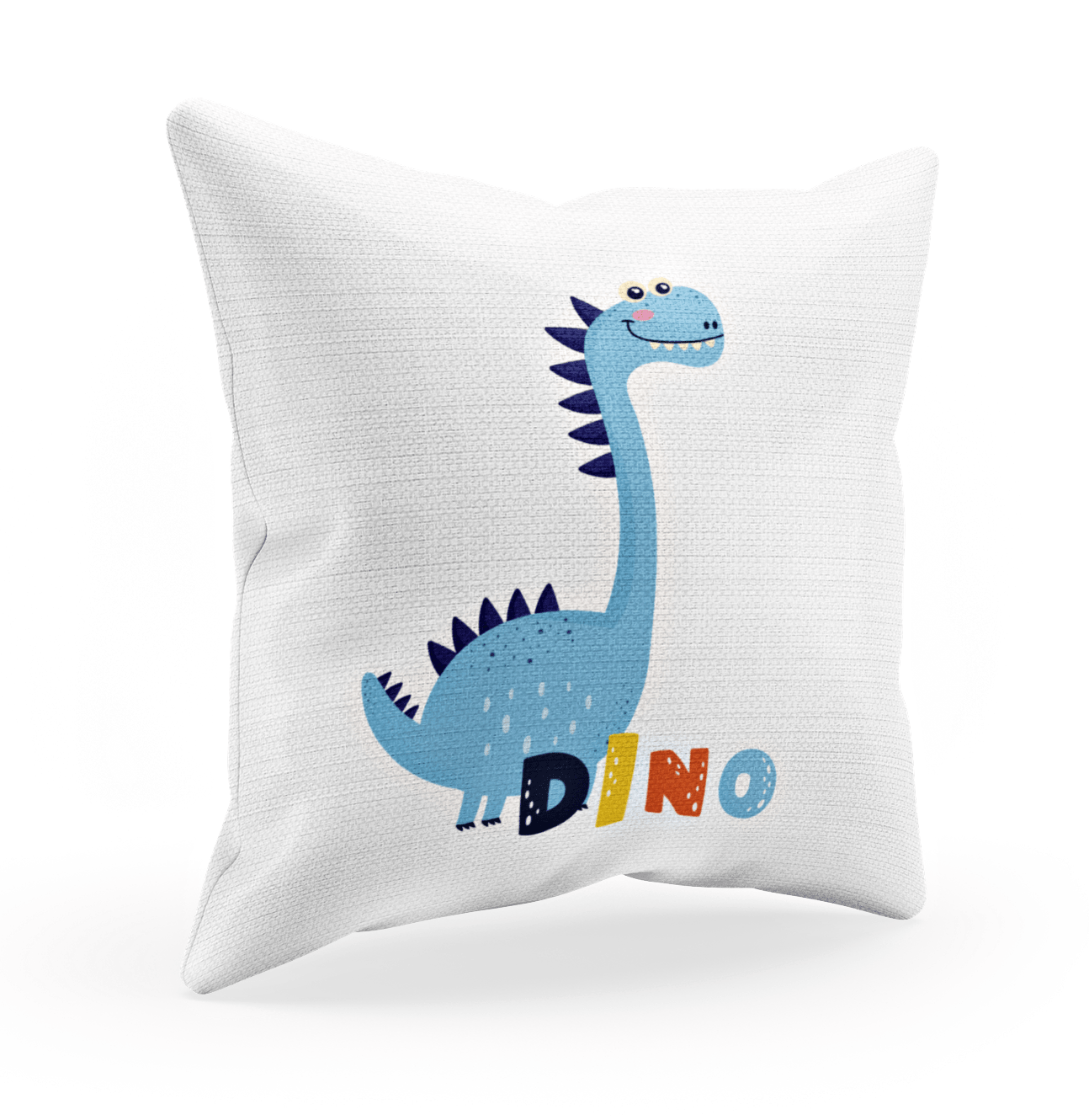 Personligt kuddfodral för barn med dinosaurie motiv