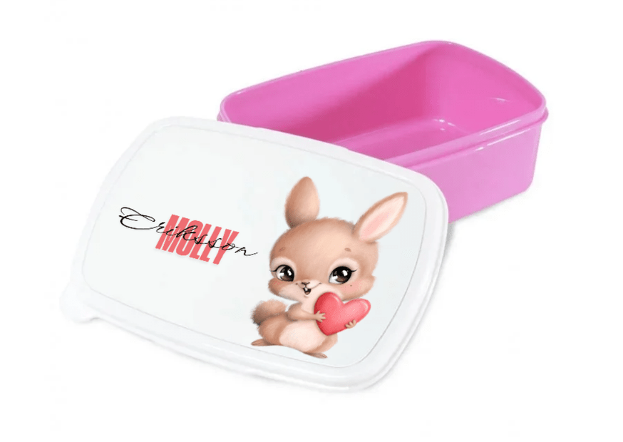 Personlig lunchlåda för barn - matlåda - lunchbox - Kanin