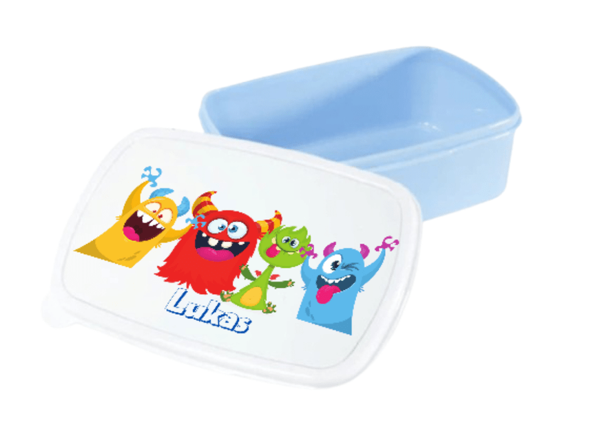 Personlig lunchlåda för barn - matlåda - lunchbox - Roliga monster