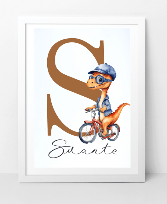 Personliga dinotavlor med namn ? Set med 3 posters till barnrum