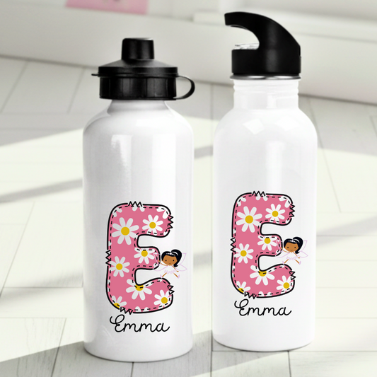 Personlig vattenflaska för barn med bokstav - Flaska med eget namn - DalaStil