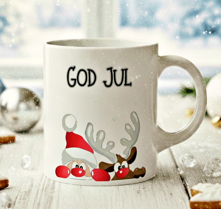 Personlig Julmugg - Julvänner