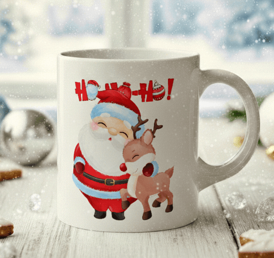Personlig Julmugg - Tomte med Rudolf