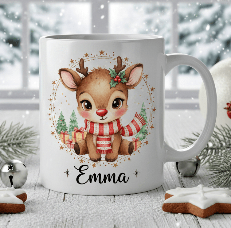 Personlig Julmugg - Rudolf