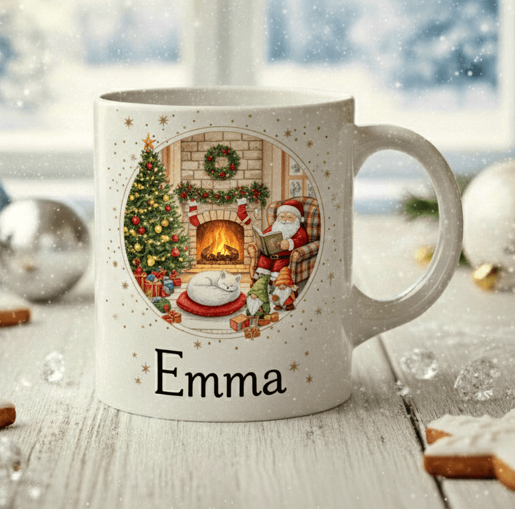 Personlig Julmugg ? Tomte vid Brasan