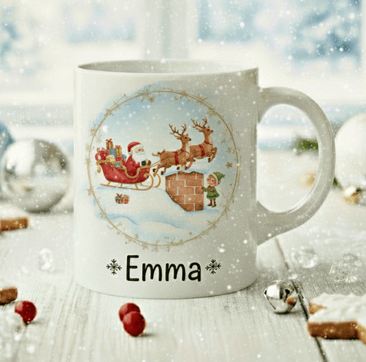 Personlig Julmugg ? Tomte med Släde