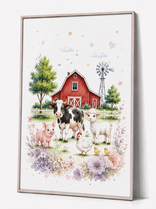 Personalisierte Kinderbilder – Poster fürs Kinderzimmer – Einhorn-Poster