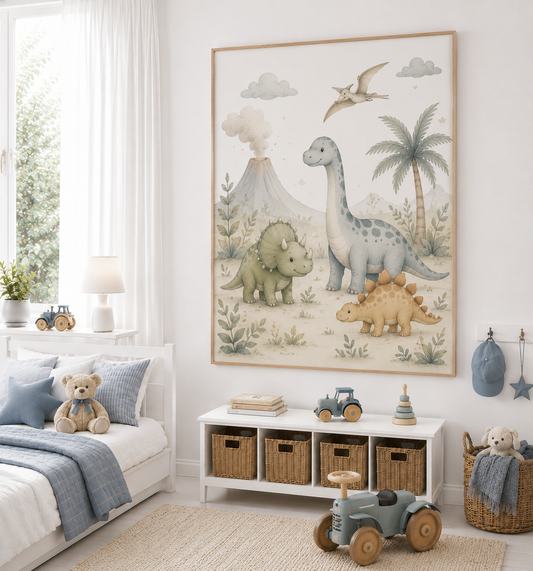 Personalisierte Kinderbilder – Poster fürs Kinderzimmer – Rosa Einhorn