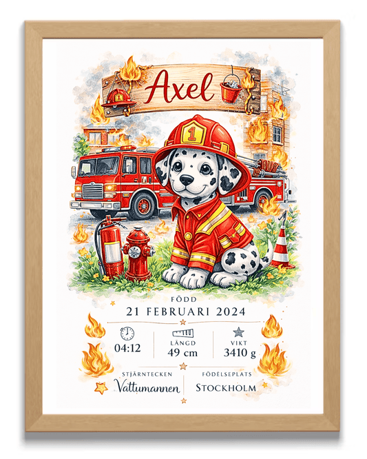FödelseltavlaBrandman - Personlig Födelseltavla - Namntavla