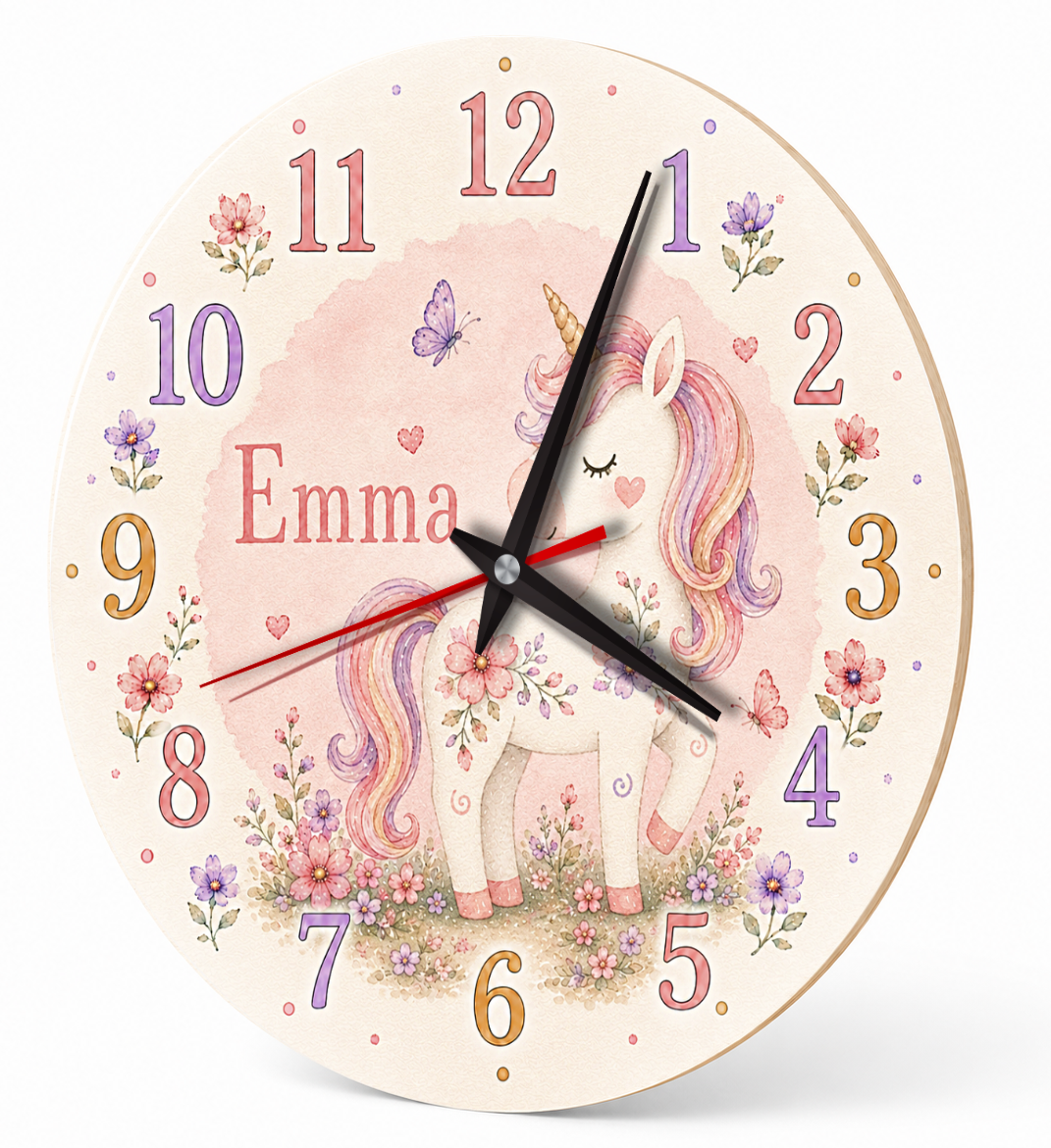 Einhorn-Wanduhr – DalaStil Kinderzimmer