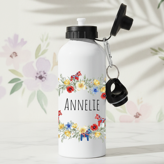 personlig vattenflaska med  dalahast monster