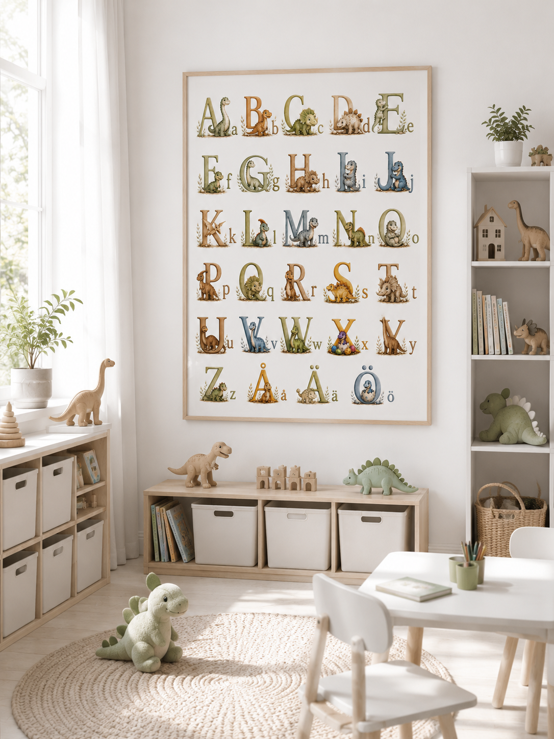Kinderbilder mit Tieren in Beige? 6-teiliges Set oder einzeln, mit Namen