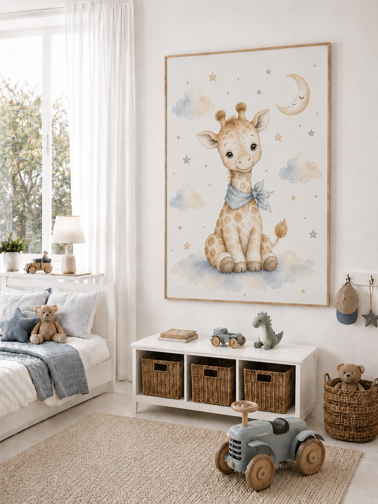 Personalisierte Kinderbilder mit Wildtieren? 3 Motive im Set oder einzeln