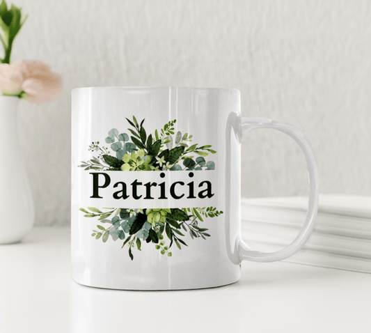 Gröna växter med namn - Personlig mugg