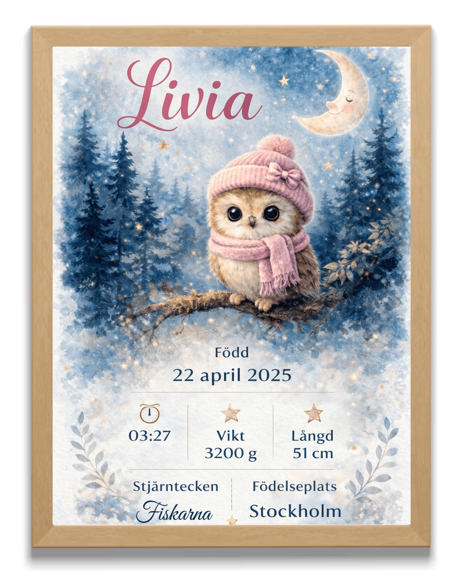 FödelsetavlaPersonlig födelsetavla – Uggla flicka