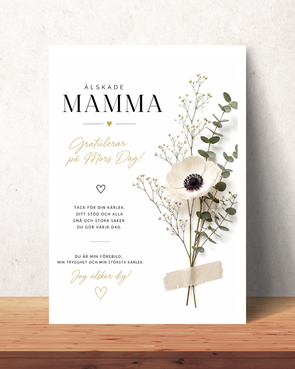 Personalized Mother's Day Poster - Optional Text