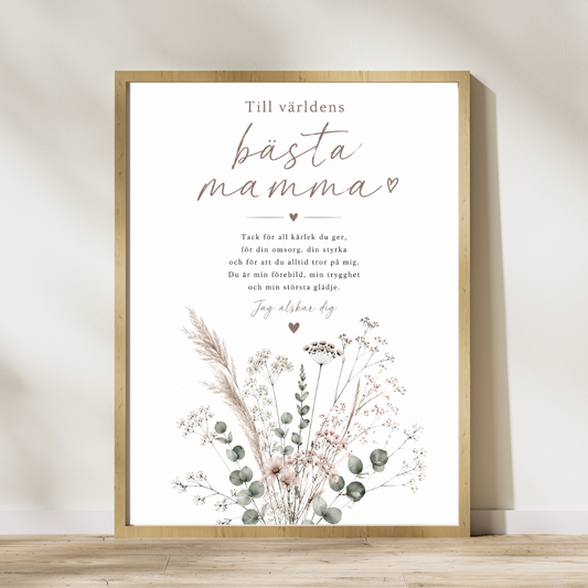 Personalized Mother's Day poster - Flower magic