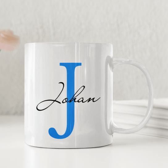 Personliga muggarPersonlig Namnmugg med Initial - Personlig mugg
