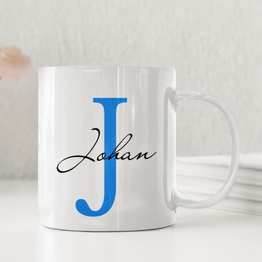 Personliga muggarPersonlig Namnmugg med Initial - Personlig mugg