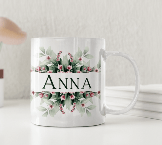 Blommor - Personlig mugg