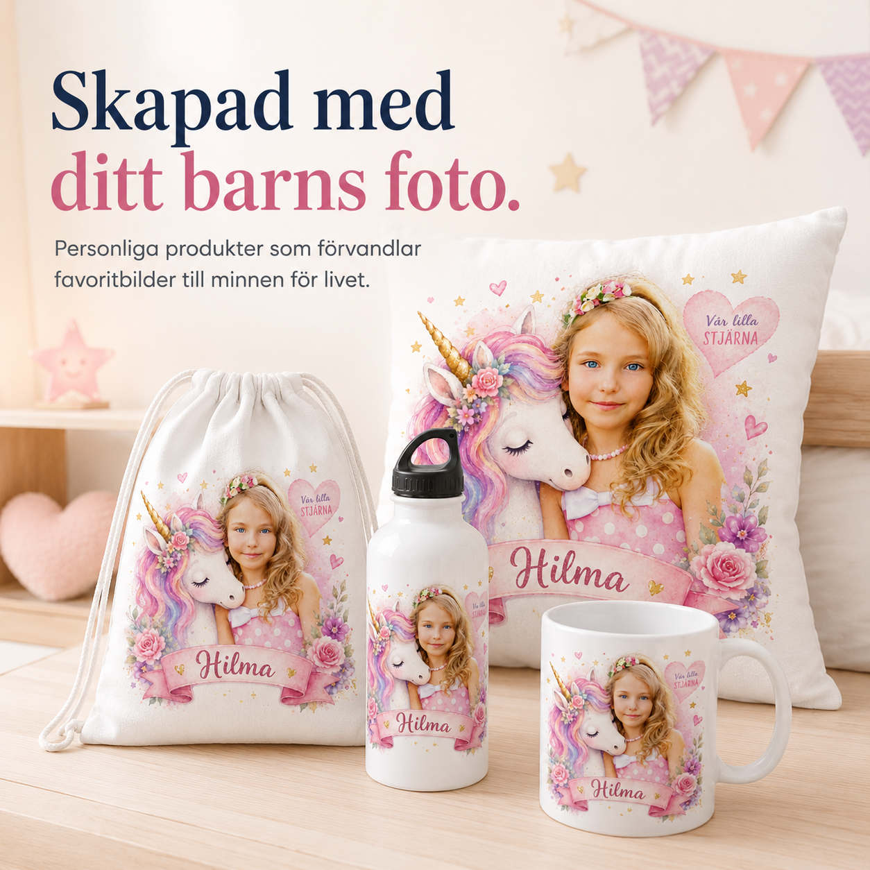 Personlig fotoprodukt – Enhörning