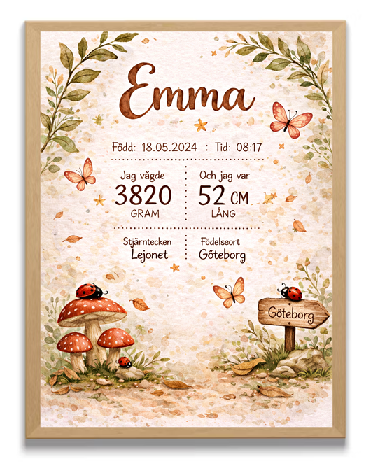 Personlig Födelsetavla - Skogen