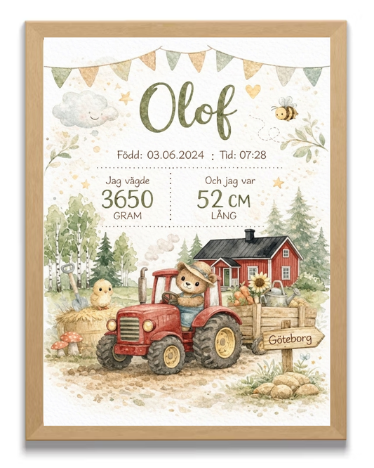 Personlig Födelsetavla - Svensk Gård