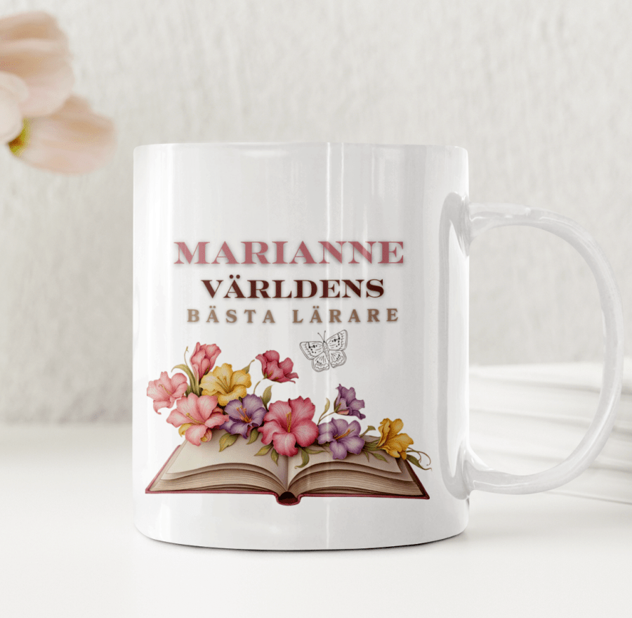 Världens bästa lärare - Personlig mugg