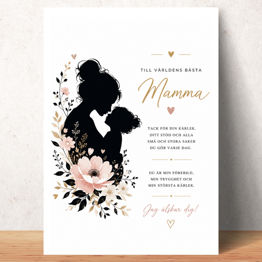 Personalized Mother's Day poster? Choose color and size