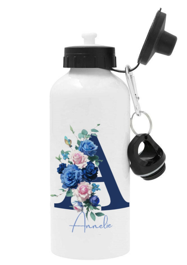 Personlig vattenflaska med namn -Rosor - DalaStil